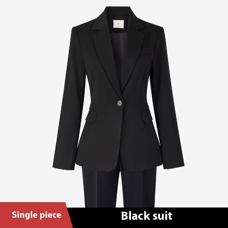 Women's Minimalist Formal Button Up Suit Jacket