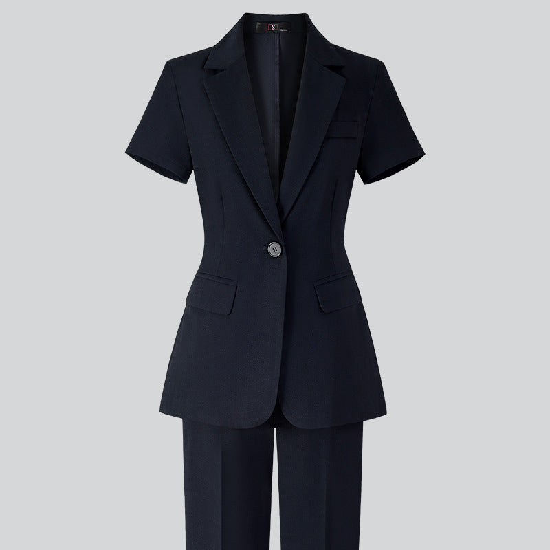 Women's Minimalist Formal Button Up Suit Jacket