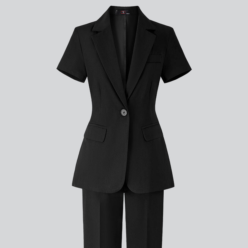 Women's Minimalist Formal Button Up Suit Jacket