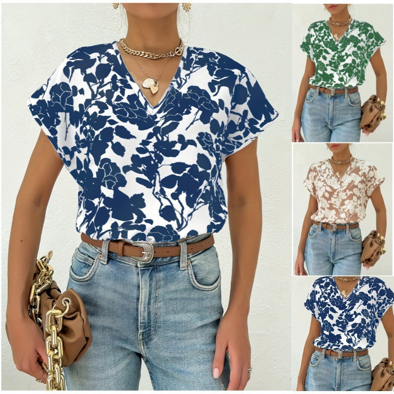 Summer Casual Short Sleeve T-shirt Top Women