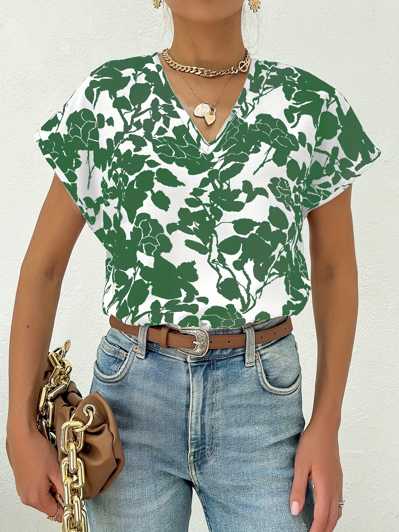 Summer Casual Short Sleeve T-shirt Top Women