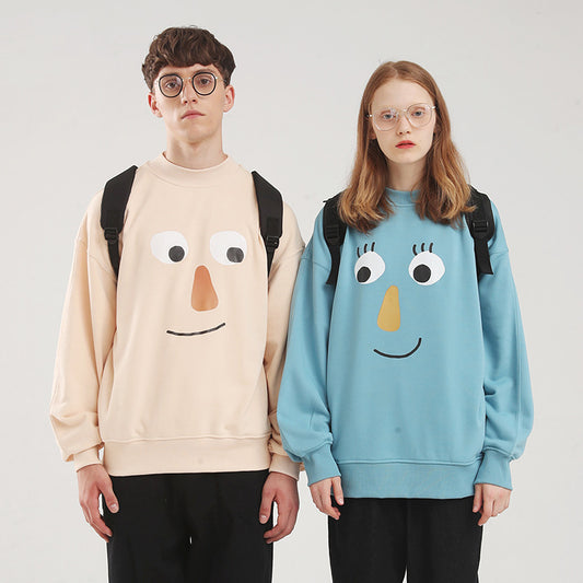Funny Cartoon Faces Graphic Hoody